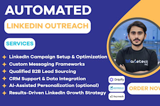 do linkedin outreach through automation tool like dripify, heyreach