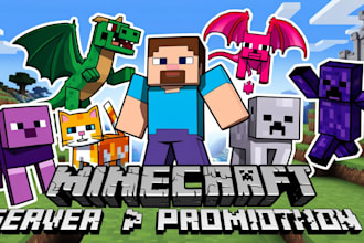 minecraft server promotion, server advertisement to get active players