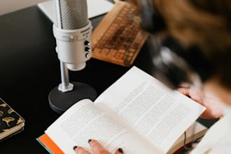 do tutorial videos, video narrations, book reading vo