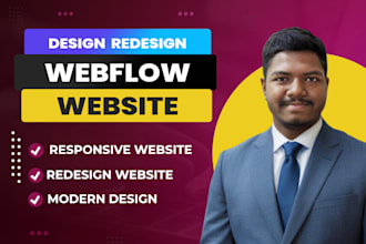 design or build webflow website, webflow expert, figma to webflow, landing pages