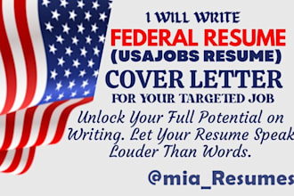 write an ats optimized federal resume for usajobs