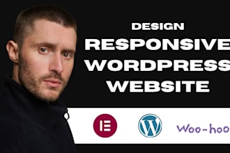 do full website creation, elementor wordpress website