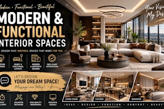 design modern and functional interior spaces