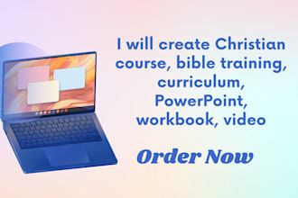create christian course bible training curriculum powerpoint, workbook, video