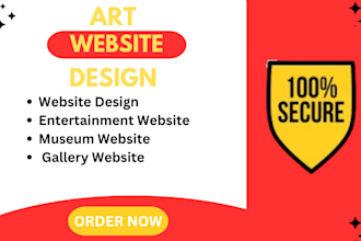 do art, entertainment website design art gallery website museum website design
