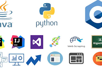 do computer science java python c programming task and project