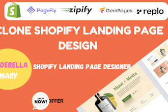 clone a one product store using replo, pagefly gempages, instant, shogun, zipify