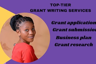 grant writing and submission, proposal, research, application