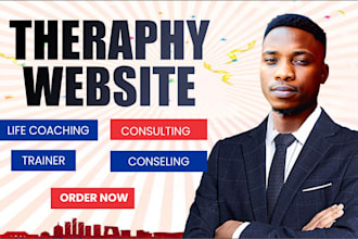 design therapy, consulting, counselling, life coaching, personal trainer website