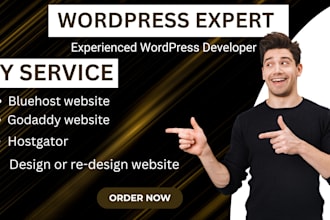 transfer, migrate your wordpress website to bluehost, hostgator, godaddy