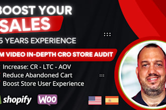 do indepth online store audit for cro shopify and woocommerce