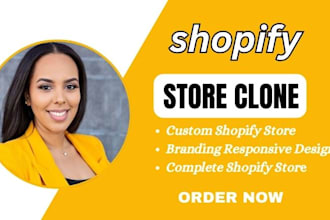 clone duplicate, redesign shopify store, shopify website or clone shopify