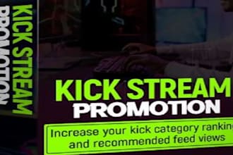 do kick channel promotion, viewers and chatters, kick follower