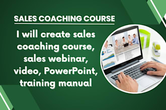 create sales training course, sales presentation, powerpoint, training manual