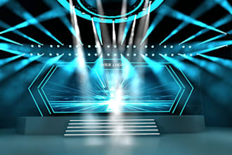 renovate 3d interior design,event stage,night party,theatre design,modern scene