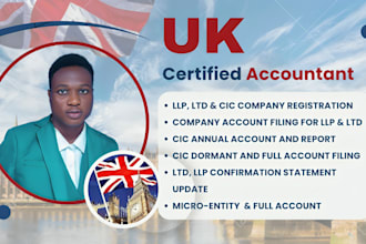 file UK llp ltd and cic annual full and dormant account, cic34 36 report form