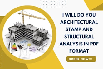 do you architectural stamp and structural analysis in PDF format