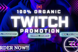 do genuine twitch and kick channel promotion boost subs, viewers live viewers