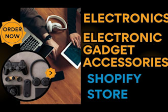 design electronic electronic gadget accessories shopify store