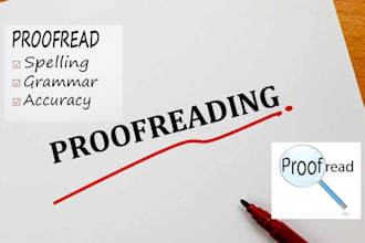 proofread, copyedit, and line edit your written work