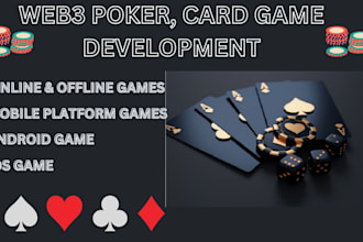 build mobile game, poker, card, ludo, chess, unity3d game, web3 p2e crypto game