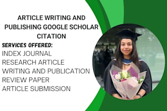 write and publish article in google scholar peer reviewed indexed journal