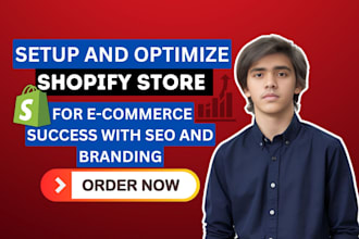 setup and optimize shopify store with seo