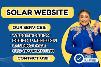 build solar website, roofing , hvac website, handyman, electrician website