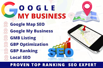 setup gmb, optimize and boost your local seo google my business gbp map ranking