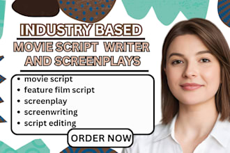 write screenplays in industry standard format, including feature films
