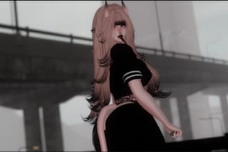 create a custom vrchat avatar, vr avatar, vrc avatar, anime model, vrm