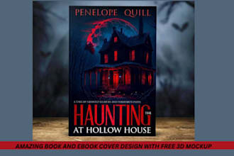 do amazing book cover design, kindle or ebook cover for you