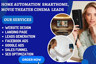 home automation leads smart home, theater, cinema acoustic movie room leads