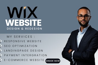 design wix or redesign a wix website design or wix online store