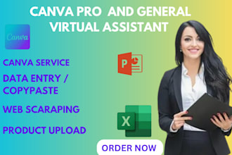 canva pro design virtual assistance logo design website redesign
