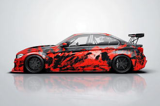 make  creative custom car wrap, van wrap, truck wrap