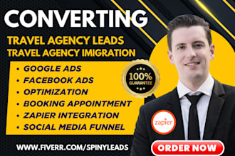 generate travel agency lead travel planner lead airbnb trifold vacation leads