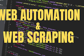 develop web automation bot, automate browser, web crawler using python