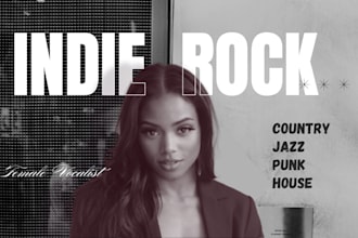 be your female vocalist and producer for indie, rock, jazz, country pop music