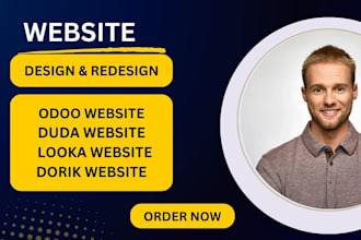 build dora website, looka website, dorik, framer odoo website, duda website