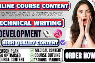 create online course content training manual course creation ppt lesson plan