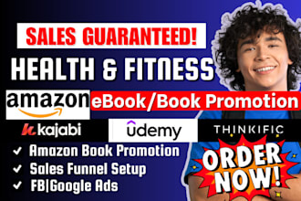 do amazon book promotion, health and fitness ebook marketing, ebook sales funnel