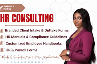 professionally customize employee handbook hr manual and  client intake form