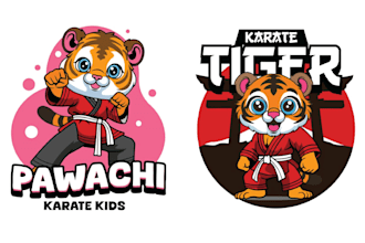 design esport mascot animal fitness martial art logo