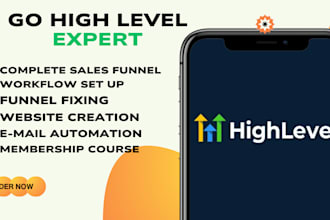 gohighlevel automation CRM custom workflow automation sales funnel