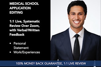 edit your medical school application personal statement and experiences