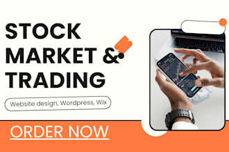 build a trading and stock market analysis website, personal finance website