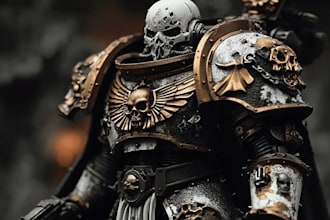 do a 40k character art unique warhammer 40k for you