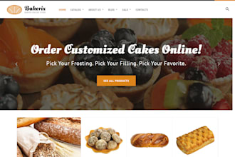 design chocolate shopify cake store pastries store bakery store cookies website