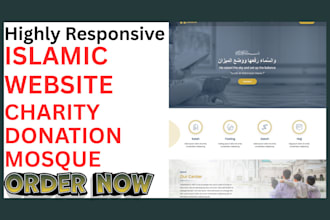 design islamic muslim prayer time website islamic website mosque charity website